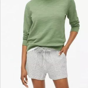 Jcrew railroad stripe linen shorts XS